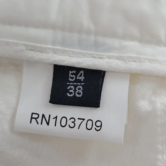 Armani Collezioni Pants Mens Size 38 Tall 35 inseam Off White NEW $285